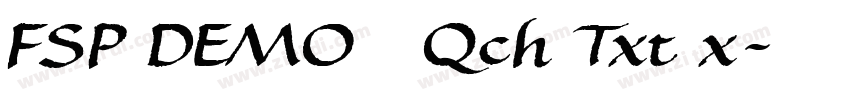 FSP DEMO   Qch Txt x字体转换